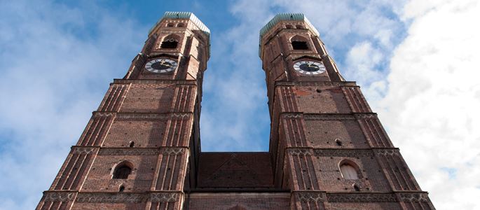 Die Frauenkirche in München.