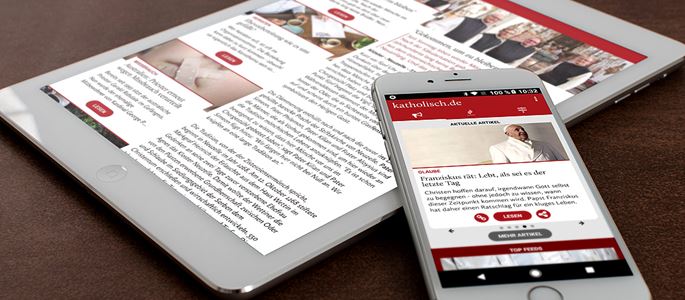 katholisch.de-App für Smartphone und Tablet