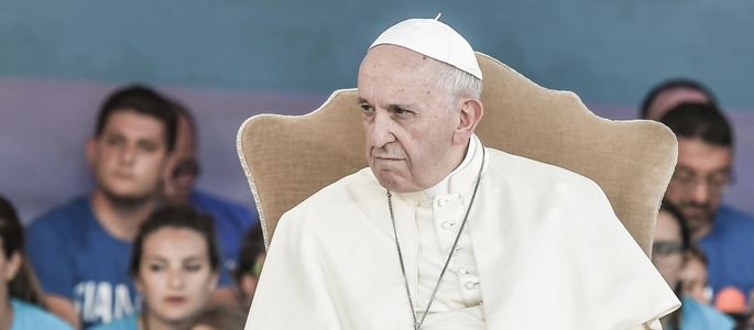 Papst Franziskus am 11. August 2018 im Circus Maximus während der Pilgerfahrt zur Vorbereitung auf die Jugendsynode.