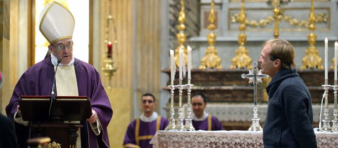 Papst Franziskus und sein neuer Privatsekretär Gonzalo Aemilius