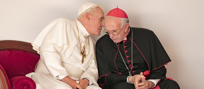 Papst Bendikt XVI. und Kardinal Bergoglio